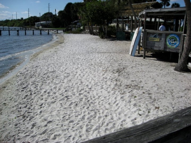 Cinematic view of the Indian River from the Pineda Inn deck.
